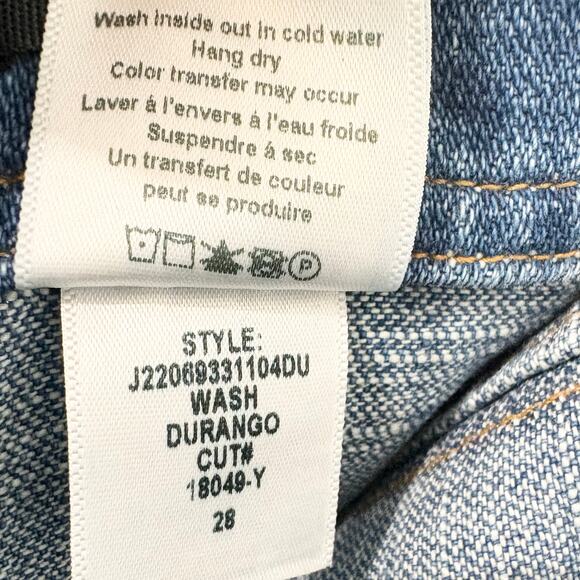 Veronica Beard Womens Rinley High Rise Cropped Jeans Durango Blue Button Fly 28 - Picture 7 of 9